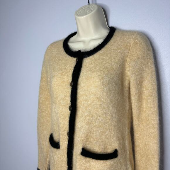 Alexa Chung X Madewell Ruby Cardigan Mohair Wool Blend Cream Casual Wardrobe XS - Picture 5 of 9
